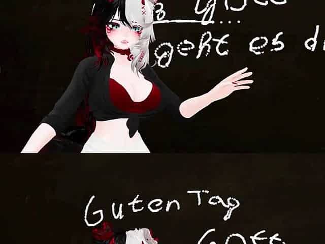 German Lessons Turned into fucking your teacher! VRChat