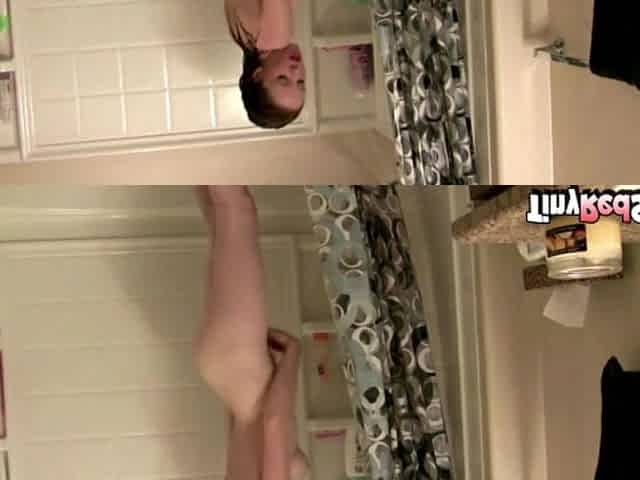 Riley Rebel with natural tits and Shower Orgasm