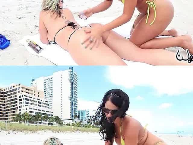White Bikini Vixens Sara Jay & Miss Raquel Screw Nat Turnher BBC!