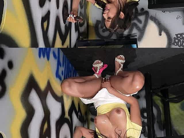 Sami Parker and Goldey in a hot interracial scene