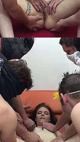 Bukkake and Cum in the Mouth