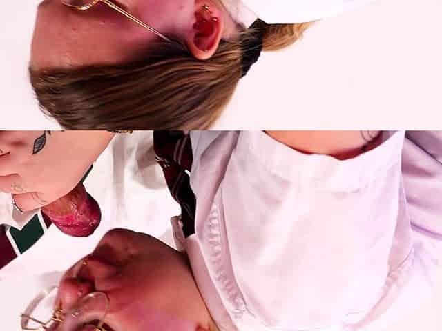 Schoolgirl Gets FUCKED and Swallows Cum