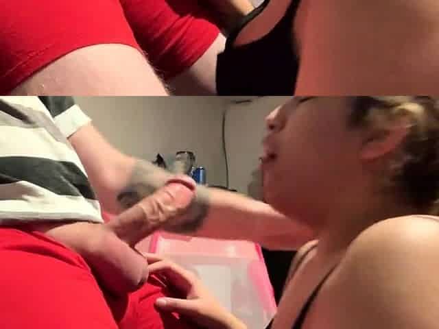 Latina Amateur Blowjob with Big Cock Cumshot