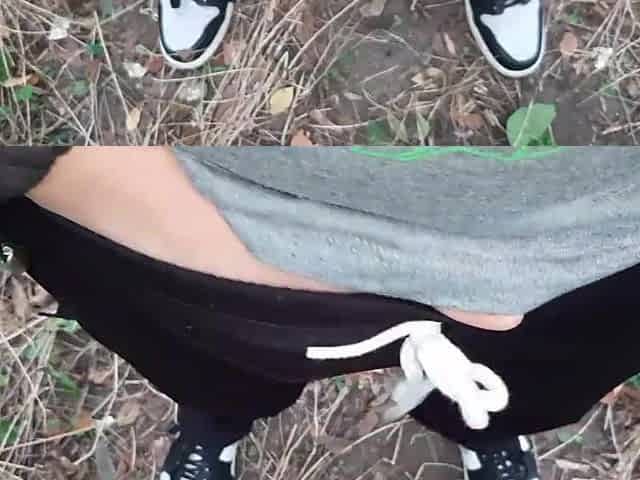 I wank in a public park