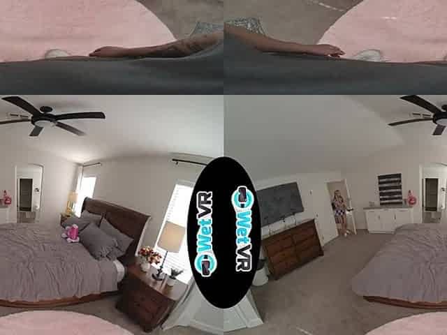 WETVR Sexy Sorority Blond Sneaks In Her Boyfriend For A Hawt VR Screw