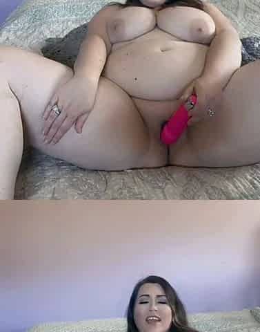 Bbw woman solo toying masturbation