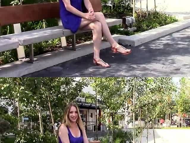 A Really Cheap Porn Movie Amateur Blonde cutdoors Public