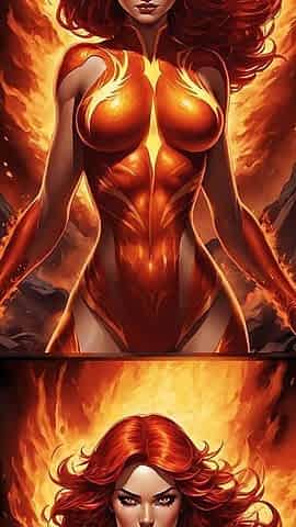 Nude Magma Phoenix Lava Aura Slideshow