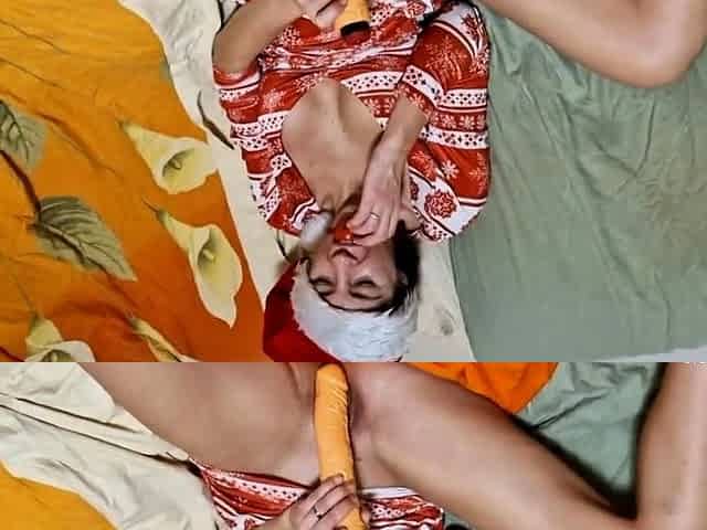 Christmas Squirt with Big Tits and Sex Toys