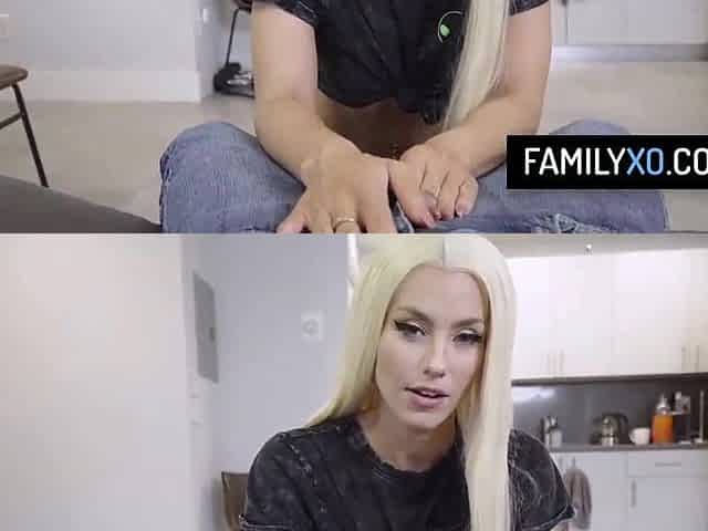 Nice-looking blond stepdaughter screws with stepdaddy just to get his car keys