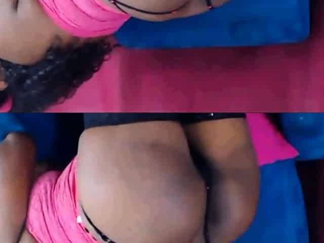 Mature Ebony Anal Play with Dildo on Cam