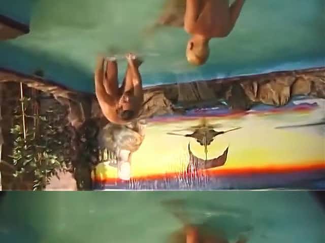 young bisexual threesome in the spa