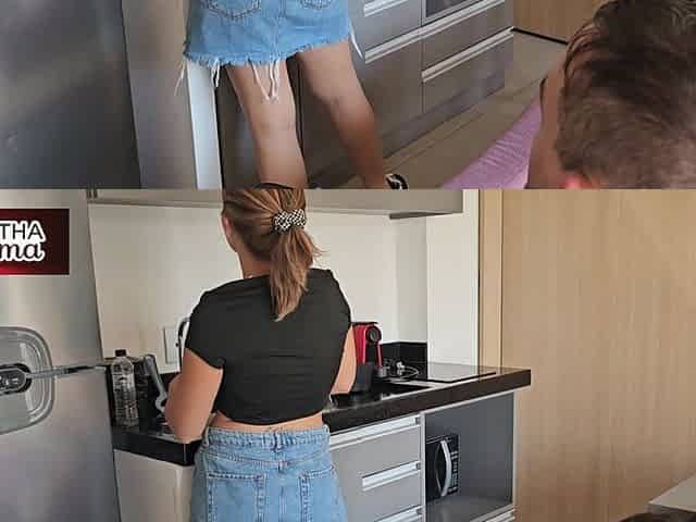 Me, Agatha Mama in a Cleaning Lady in a Short Skirt Cleaning Becomes a Wild Fuck with a Perverted Wheelchair User!