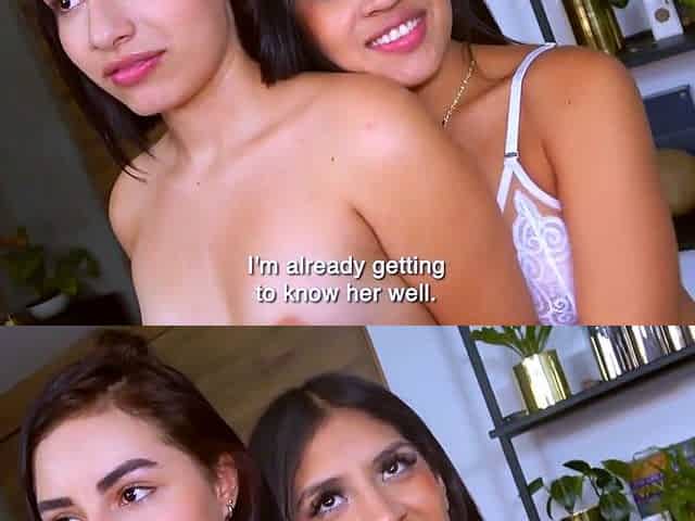 These LATINA TEEN BFFs shared my cock