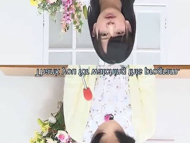 Eng Subs - Teeny Tiny Japanese Newscaster Trying To Do Her Job, But Hard Cocks Keep Stopping Her :(