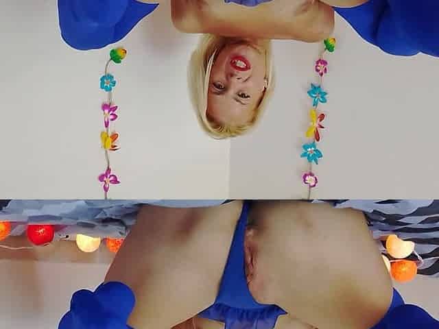 Hairy and Creamy Pussy Fuck in Blue