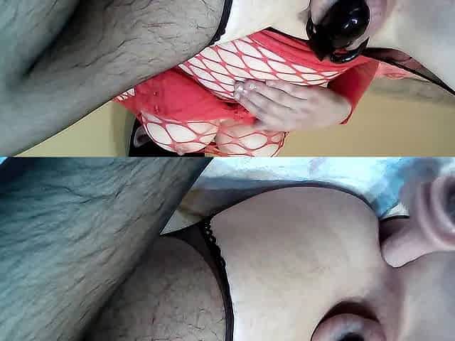 Sissy use bang machine from 0 to 100