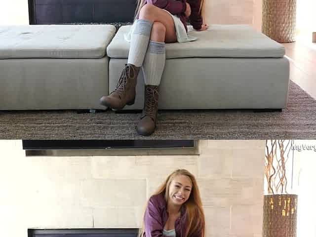 1ST SCENE! Little Floozy Zoe Clark Can't Await To Take Jock On Camera