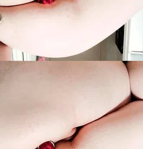Close up ass creaming