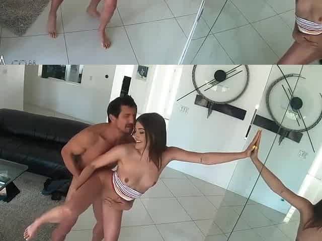 The Brunette Made A Guy A Blowjob And Framed The Gap For Vaginal