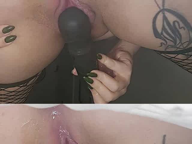 Teasing my Poor Vagina With Sextoy - Creamy & large Labia