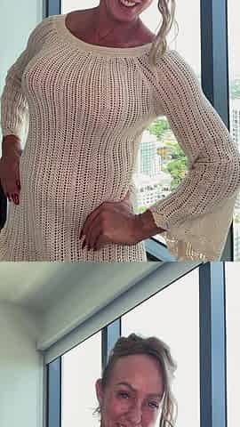Extreme Sheer Bra and Panties Plus Dress - Sexy Try-on