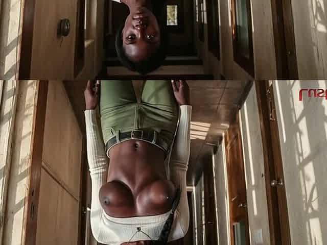 A modest, black gal just now banged her neighbour in the hostel hallway [AI]
