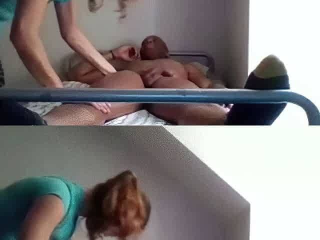 Sexy White Chick Gives Epic Massage and Handjob
