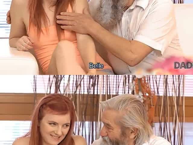 Un Placer Para Un Viejo Tener Un Trio Con De Sus Hijastros