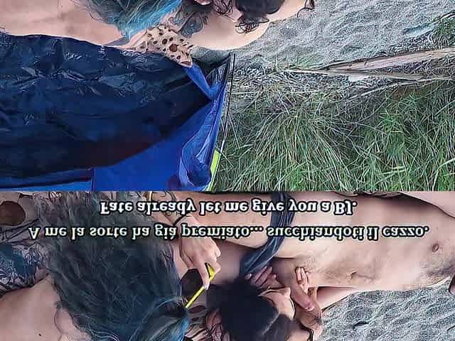 Spin The Bottle Game On The Beach -unforgettable Holiday Sex W. Two Stunning Girls English Subtitles