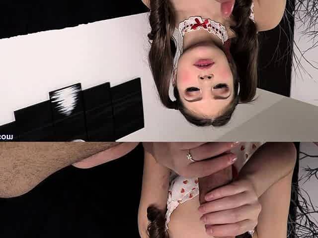 Small tit latina brunette fucks a big cock