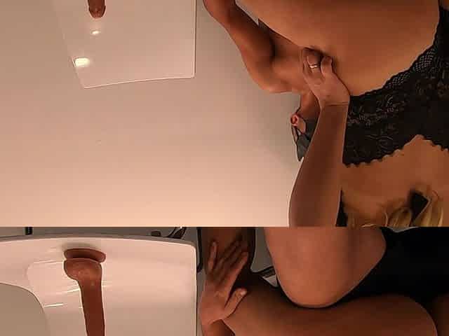 Wife Seduces Husband by Fucking Another Cock in Front of Him. He Masturbates