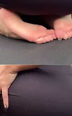 Public Blowjob and Footjob!