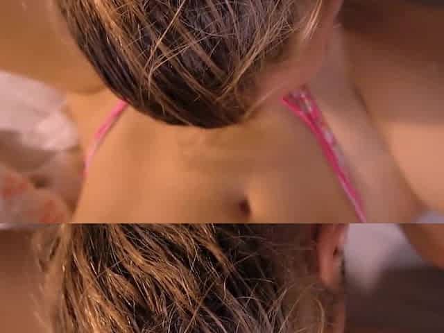 Hot blonde italian girl gets fucked doggystyle and recieves a big cumshot on her back