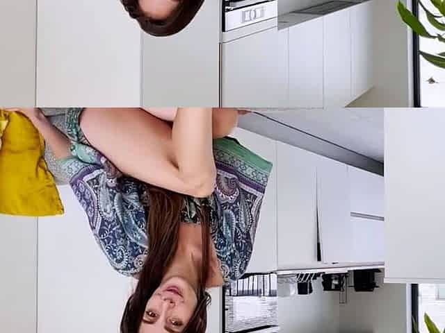 Exhibitionist dark haired jacks in public