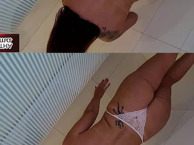 Agatha Breasts in a Hot Bath Plus Short Towel - Towel Falls, Panties Disappear and I Heat Everything up