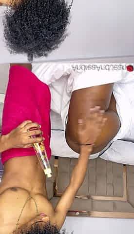 Ebony Step Mom Caught Step Son Jerking off Pretending Sex Doll