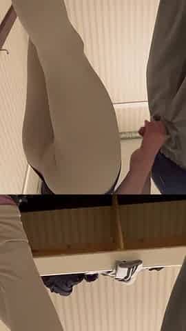 Fitting Room Manager Deep Throating Boss in the Fitting Room Big 8 Inch Dick