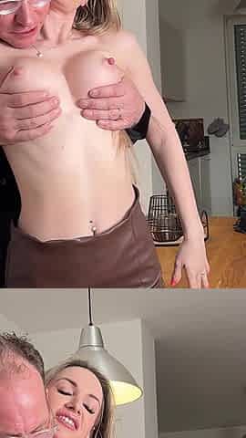 Perfect MILF Fuck Nylons and Skirt