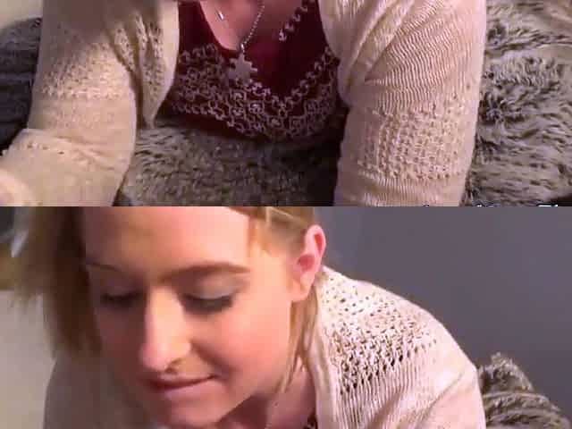 Blonde Amateur's Webcam Blowjob