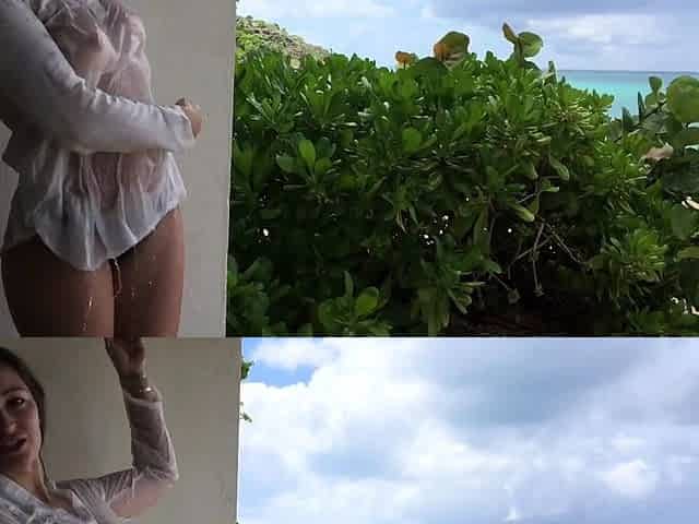 Dani Daniels Public Beach Shower Solo