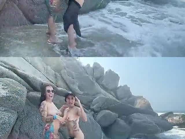 Hawt trio on a nudist beach!! - BLAKEPRODUCTIONS
