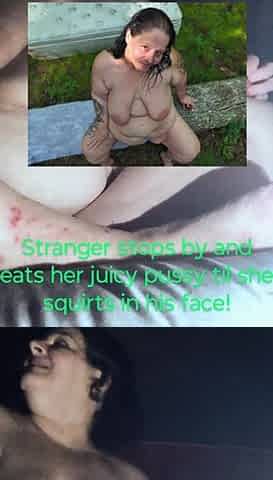 Thought She Was Alone in the Tent Stranger Sneaks in and Squirting She Vent