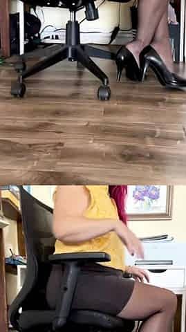 Beautiful Ebony Redhead Foot Fetish