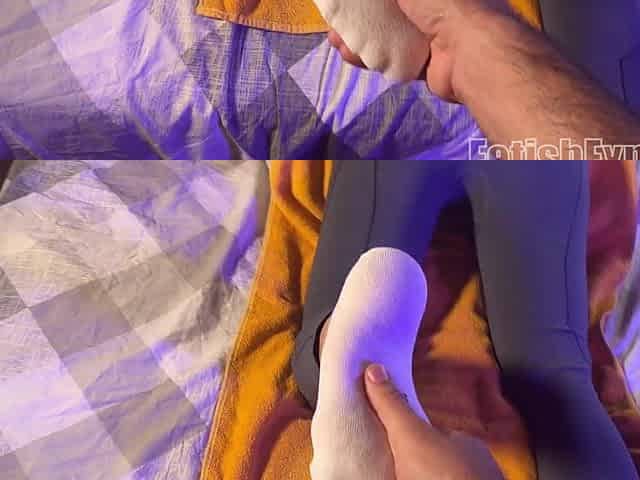 My boyfriend puts a SUGAR-PLUM in my BUTT after screwing my FEET