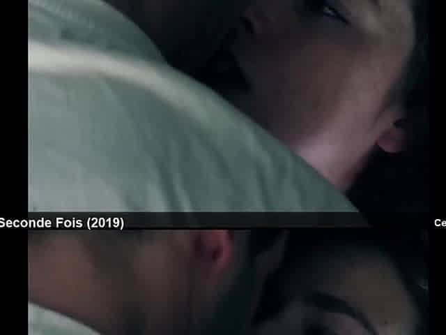 french celeb Freya Mavor frontal in nature's garb and romantic sex scene