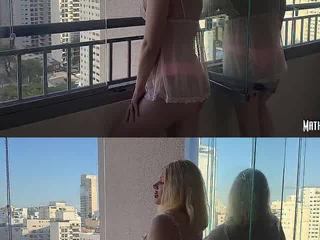 My Wicked Wife Waited for Me in Her Nightgown on the Apartment Balcony - I Ate Her Vagina