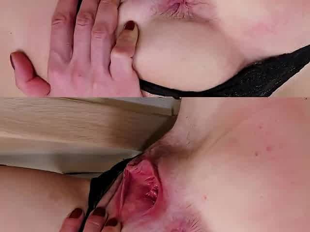 Wonder Alice And Alice Wonder In Short-haired Mature Masturbates Wildly In The Kitchen