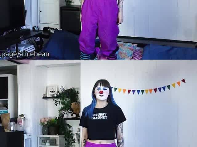 Clowngirl Pantsed BTS- Behind the scenes from a little photoset I did!