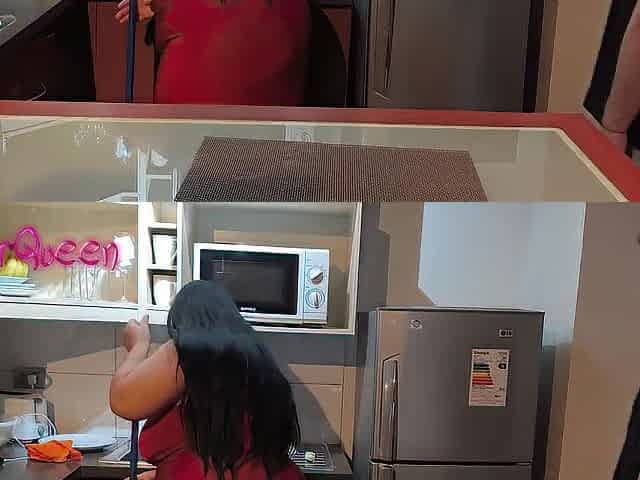 What are u doing? My spouse isn't home and my stepson is screwing me in the kitchen - My Dream 057